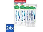 Sensodyne Dentifricio - Menta Fresca - Menta Fresca - Confezione Doppia - 2 X 75 Ml - Confezione Risparmio - 24 Pezzi