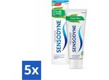 Sensodyne - Dentifricio - Menta Fresca - Alito Fresco - 75 Ml - Confezione Risparmio - 5 Pezzi