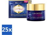 Nivea - Crema Notte - Cellular LUMINOUS630 Contro Le Macchie - Riequilibrante - Contro Le Macchie Pigmentarie - Con Acido Ialuronico - 50 Ml - Value Pack - 25 Pezzi