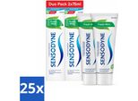 Sensodyne Dentifricio - Menta Fresca - Menta Fresca - Confezione Doppia - 2 X 75 Ml - Confezione Risparmio - 25 Pezzi