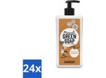 Marcel's Green Soap - Sapone Per Le Mani - Sandalo E Cardamomo - Per Uso Quotidiano - 500 Ml - Confezione Risparmio - 24 Barrette