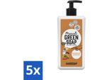 Marcel's Green Soap - Sapone Per Le Mani - Sandalo E Cardamomo - Per Uso Quotidiano - 500 Ml - Confezione Risparmio - 5 Pezzi