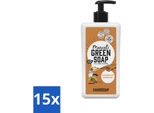Marcel's Green Soap - Sapone Per Le Mani - Sandalo E Cardamomo - Per Uso Quotidiano - 500 Ml - Confezione Risparmio - 15 Barrette