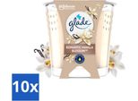 Glade - Candela Profumata Romantic Vanilla Blossom - 100% Cera Di Colza E Vegan - 112 G - Confezione Risparmio - 10 Pezzi