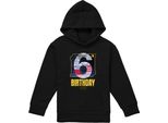 Star Wars - Felpa Con Cappuccio "Xwing"" Per Bambini, 6° Compleanno TV24462 (116) (Nero)"