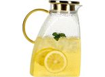 Caraffa Da 1,8 Litri E 60 Oz Con Coperchio - Caraffa In Vetro Per Bevande Calde E Fredde