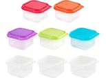 Scatola Ermetica Per Congelatore - Confezione Da 8 - Piccoli Contenitori Per Alimenti Con Coperchio - Mini Contenitori Per Alimenti.