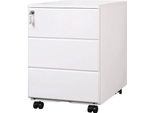 Cartella Con Serratura - Armadio Per Ufficio - Cassettiera - Bianco - 39X52,4X54Cm