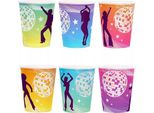 Bicchiere Di Carta Per Festa Disco Retrò Anni '80 Compleanno Carnevale 220Ml 6Pz.