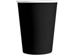 Bicchiere Di Carta Nero Da 220 Ml, 6 Pezzi.