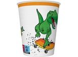 Dinosaurier Bicchiere Di Carta Per Feste Dino 250Ml 8 Pz.
