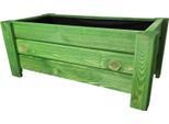 Holzgarden Fioriera In Legno Impregnato 80X32X40 Cm Colore Acacia Per Giardino Balcone Esterno 54 L Flora