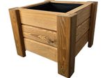 Holzgarden Fioriera In Legno Impregnato 40X32X40 Cm Colore Pinia Per Giardino Balcone Esterno 23 L Flora