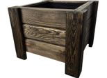 Holzgarden Fioriera In Legno Impregnato 40X32X40 Cm Colore Palissandro Per Giardino Balcone Esterno 23 L Flora