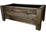 Holzgarden Fioriera In Legno Impregnato 80X32X40 Cm Colore Palissandro Per Giardino Balcone Esterno 54 L Flora