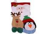 Calza Di Natale Babbo Natale Con Renna 1 Pz.