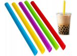 Cannucce Di Plastica Riutilizzabili Per Il Bubble Tea, Colorate, 200 Pezzi.
