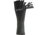 Cannucce Di Plastica Spezzate Riutilizzabili, Nero, 50 Pezzi