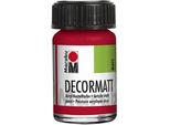 Marabu 1401 39 031 Decormatt Acrilico, Rosso Ciliegia 031, 15 Ml
