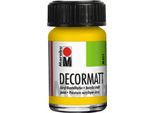 Marabu 1401 39 019 Decormatt Acrilico, Giallo 019, 15 Ml