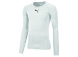 Puma Liga Maglia Baselayer Manica Lunga Bambino - Bianco