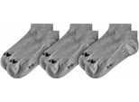 Erima Formazione 3-Pack Calzini Sportivi Uomo Bambini Grigio Nero Taglia 31-34