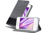Cadorabo Custodia Per Apple Iphone 4 / 4S Custodia Protettiva In Grigio Custodia Per Cellulare Custodia A Libro Cover