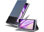 Cadorabo Custodia Per Samsung Galaxy J3 2016 Custodia Protettiva In Blu Custodia Per Cellulare Custodia A Libro Cover