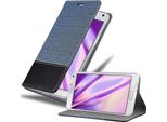 Cadorabo Custodia Per Samsung Galaxy Note 4 Custodia Protettiva In Blu Custodia Per Cellulare Custodia A Libro Cover