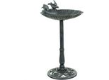 Moritz Vasca Per Uccelli Alta 78 Cm In Ghisa Verde Solida Per Uccelli Selvatici Da Giardino Vasca Per Uccelli Con Supporto Design Antico