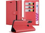 Cadorabo Cover Per Huawei P40 Lite E Cover Protettiva In Rosso Custodia Per Cellulare Cover Chiusura Magnetica
