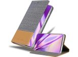 Cadorabo Custodia Per Samsung Galaxy Note 20 Custodia Protettiva In Grigio Custodia Per Cellulare Custodia A Libro Cover