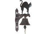 Moritz Campanello Per Porta 43 Cm Gatto Con Gobba In Ghisa Stile Antico Campanello Retrò Montaggio A Parete