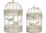 Gabbia Per Fioriera Gabbia Decorativa Per Uccelli Set Di 2 Gabbia Per Uccelli In Stile Shabby Antico