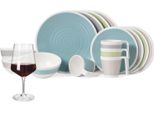 Set Di Stoviglie Da Campeggio In Melamina Per 4 Persone Harmonie 16 Pezzi + Bicchieri Milano Bicchieri Da Vino Rosso Stoviglie Per Picnic Barbecue