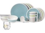 Set Di Stoviglie Da Campeggio In Melamina Per 4 Persone Harmonie 16 Pezzi + Bicchieri Milano Bicchieri Da Acqua Stoviglie Da Picnic Bbq Pentole