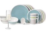Set Di Stoviglie Da Campeggio In Melamina Per 4 Persone Harmonie 16 Pezzi + Bicchieri Milano Bicchieri Da Champagne FlûTes Stoviglie Picnic Bbq Cookware