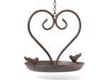 Moritz Mangiatoia Per Uccelli Da Appendere In Ghisa Per Uccelli Selvatici Da Giardino Design Antico 52 Cm Marrone Con Catena