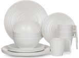 Set Di Stoviglie Da Campeggio In Melamina Per 4 Persone Crema Design 16 Pezzi Stoviglie Da Picnic Bbq