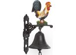 Moritz Campanello Della Porta Campana Colorata Gallo Pollo Su Prato Campana Da Muro Decorazione Giardino Ghisa Rustico Antico Design Stile Retro Campana
