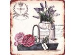 Moritz Cartello Decorativo Retrò In Latta Royal Garden Lavender Lavanda Idea Regalo In Metallo Design Vintage Per Decorazione