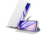 Cadorabo Custodia Per Cellulare Per Samsung Galaxy A41 Custodia Protettiva In Argento Cover Etui Book Case Booklet