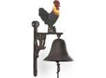 Moritz Campanello Della Porta Campana Gallo Pollo Colorato Testa Fattoria Campana Da Muro Decorazione Giardino Ghisa Rustico Antico Design Stile Retrò Campana