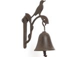 Moritz Campanello Per Porta Campana Uccello Ramo Foglie Campana Da Muro Decorazione Giardino Ghisa Rustico Antico Design Stile Retro Campana