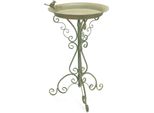 Moritz Bird Bath Bird Bath Verde Con Piccolo Uccello Sulla Ciotola Dell'acqua Altezza 73Cm Bird Bath In Piedi Abbeveratoio Decorato Giardino Antigelo