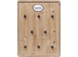 Moritz Cassetta Portachiavi 27X36Cm Chiavi 8 Ganci Con Cornice Marrone Portachiavi Vintage Cassetta Portachiavi