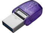 Kingston Technology Datatraveler Micro Duo 3C Pen Drive Chiavetta Usb 128 Gb Usb Type-A Usb Type-C 3.2 Gen 1 Acciaio Porpora