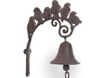 Moritz Campanello Da Porta Campana Uccello Famiglia Uccelli Famiglia Campana Da Parete Decorazione Giardino Ghisa Rustico Antico Design Stile Campana Retrò
