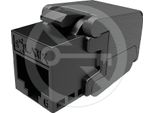Solarix Keystone Solarix CAT6 Utp RJ45 Nero Auto-Tagliante