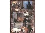 Moritz Segno Decorativo Di Latta Gatti Gattini Gattino Segno Di Metallo Retro Design Vintage Per La Decorazione Decorazione Della Parete